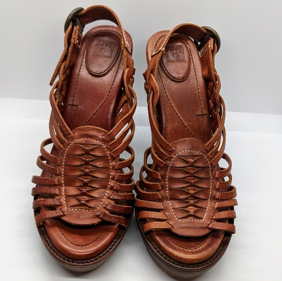 Frye Woven Leather Heels - Picture 4 of 8